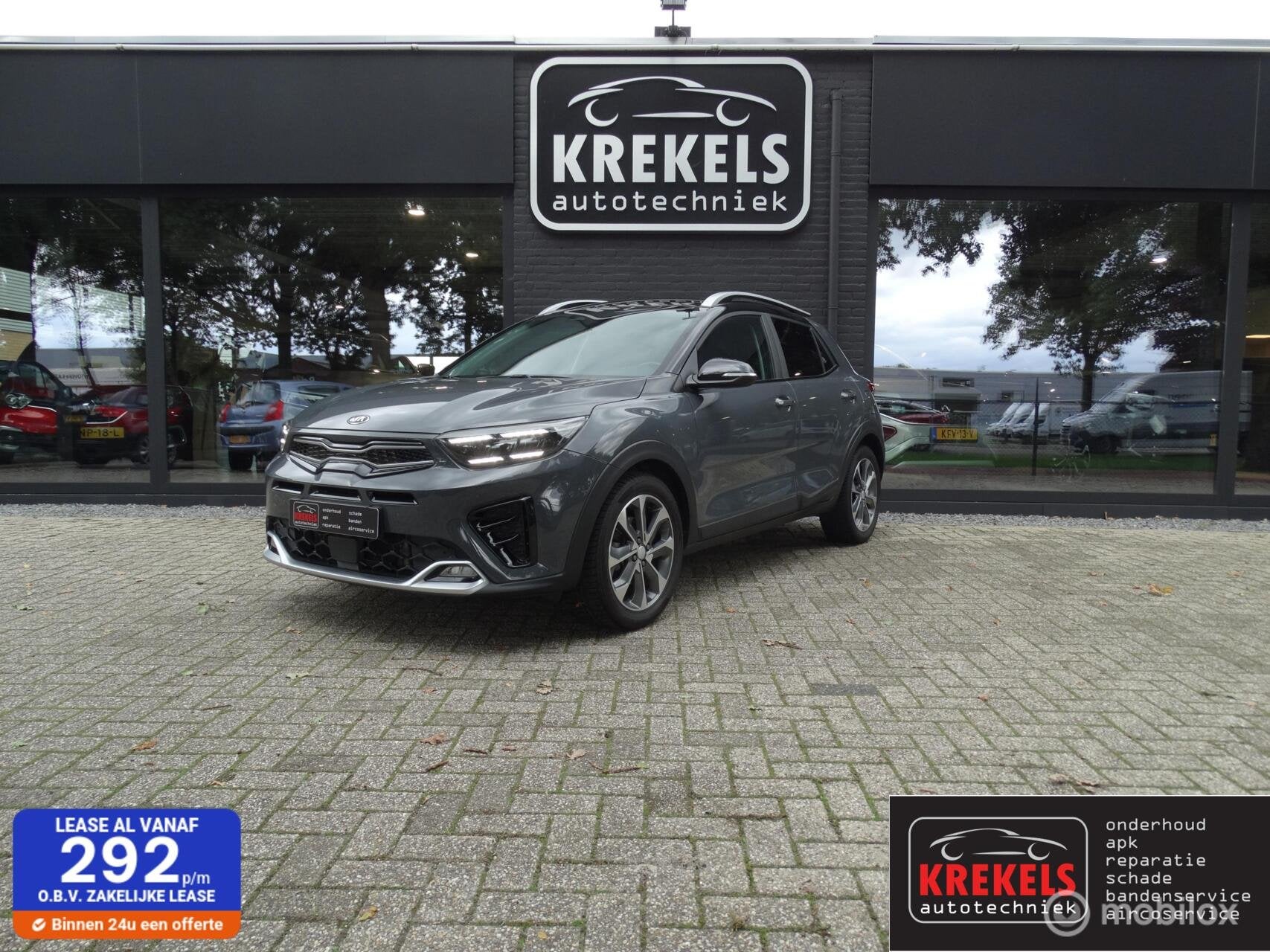 Kia Stonic 1.0 T-GDI MHEV GT-Line | Stuur/Stoelverwarming, Gebruikt, Zwart, Bedrijf, 3 cilinders