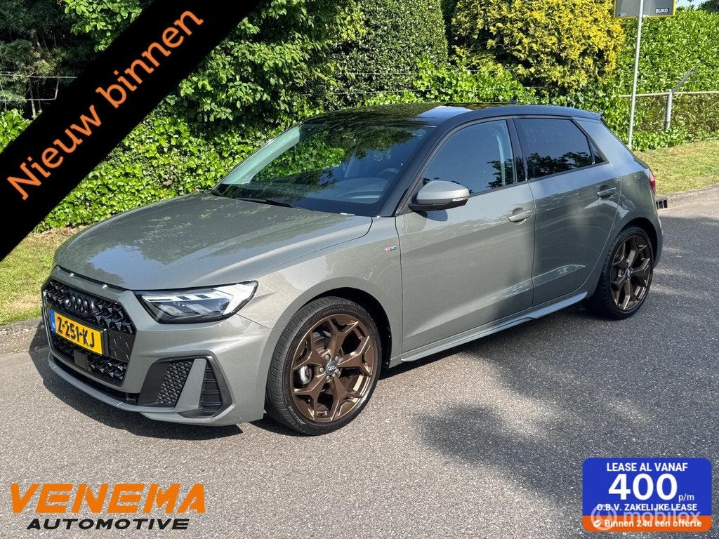 Audi A1 Sportback TFSI S-Line, 5drs, 18" Y-Design Mat Bronze, Auto's, Audi, Voorwielaandrijving, Stof, 95 pk, Lichtsensor
