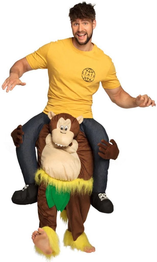 Aap Piggyback Kostuum / Carry Me Aap – 1x gedragen, Ophalen, Nieuw, Kostuum, Overige