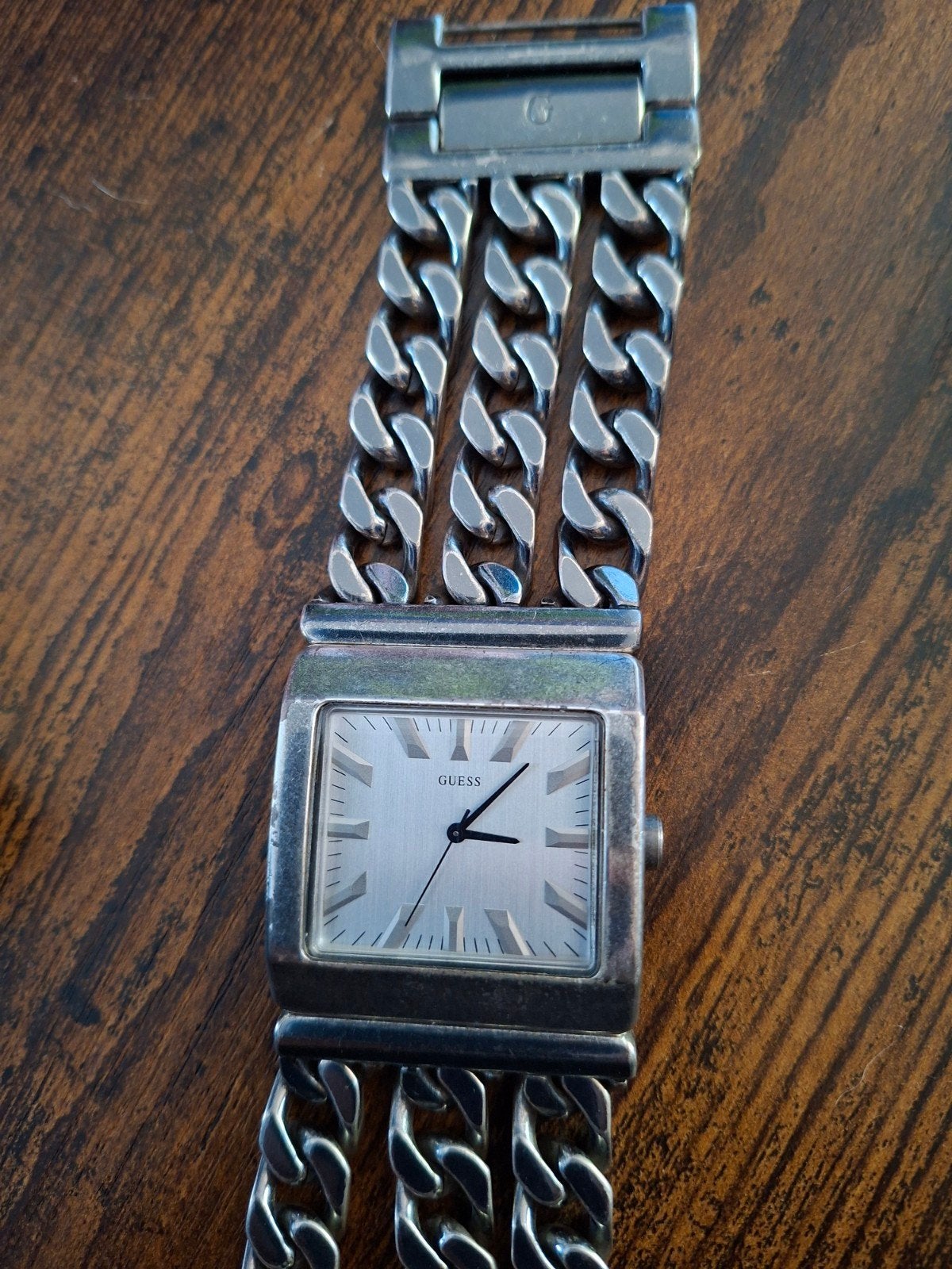 Gedragen Guess horloge zonder doosje, Staal, Gebruikt, Staal, Guess