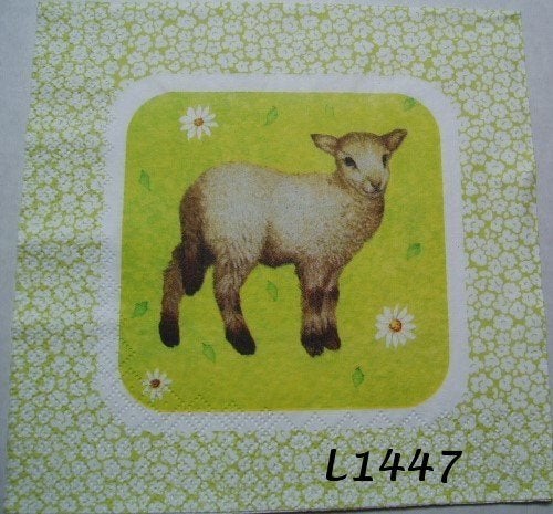 Servetten decoupage/bullet journal * Lammetje L1447, Verzenden, Nieuw