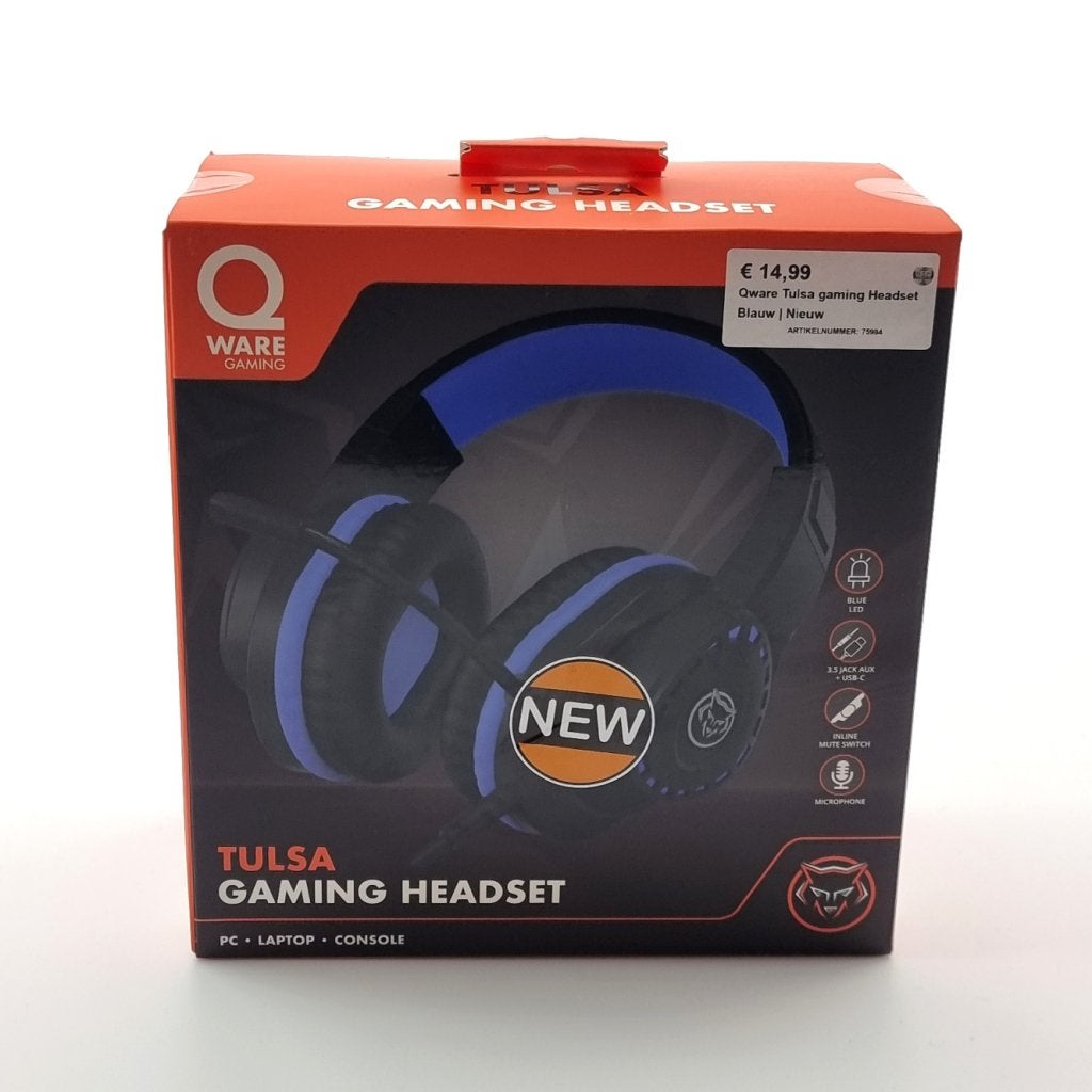 Qware Tulsa Gaming Headset Blauw | Nieuw in seal, Qware, Nieuw, Info@qware.co.uk, QWARE Limited
Cromwell House
15 Andover Road
Winchester, Hampshire SO23 7BT
United Kingdom
