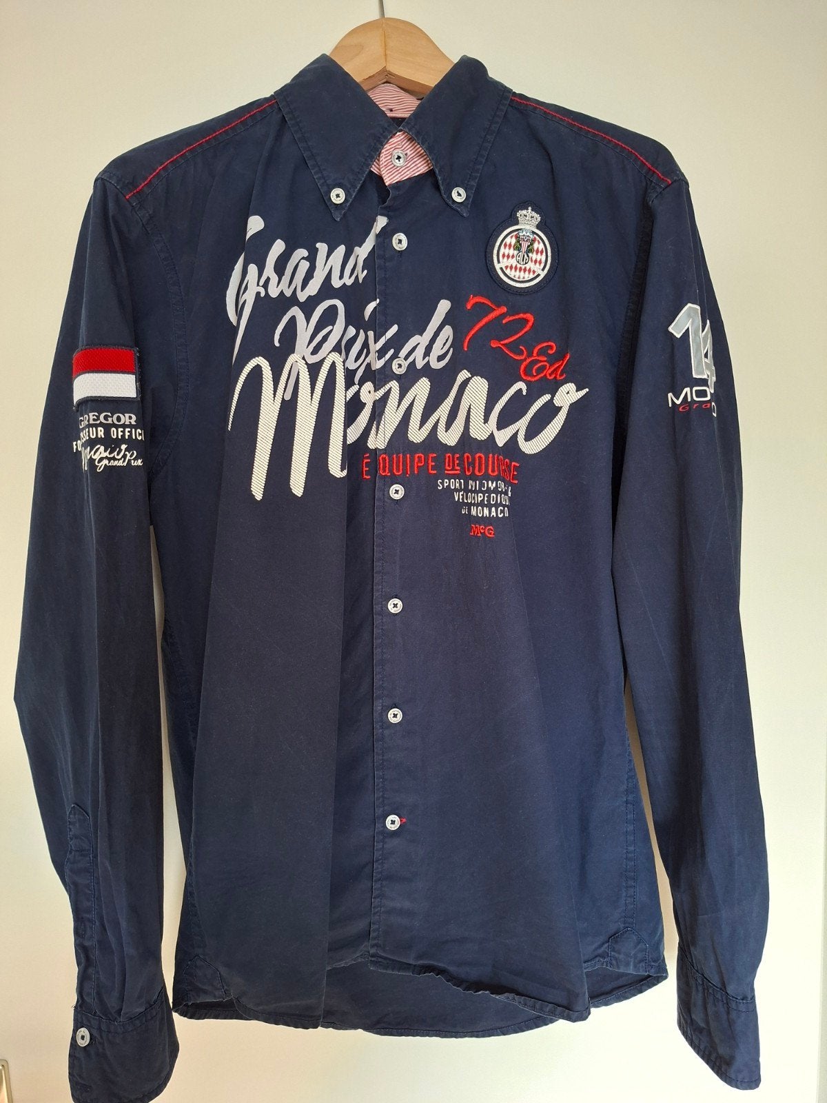 Overhemd McGregor, maat L, Ophalen of Verzenden, Zo goed als nieuw, Blauw, McGregor
