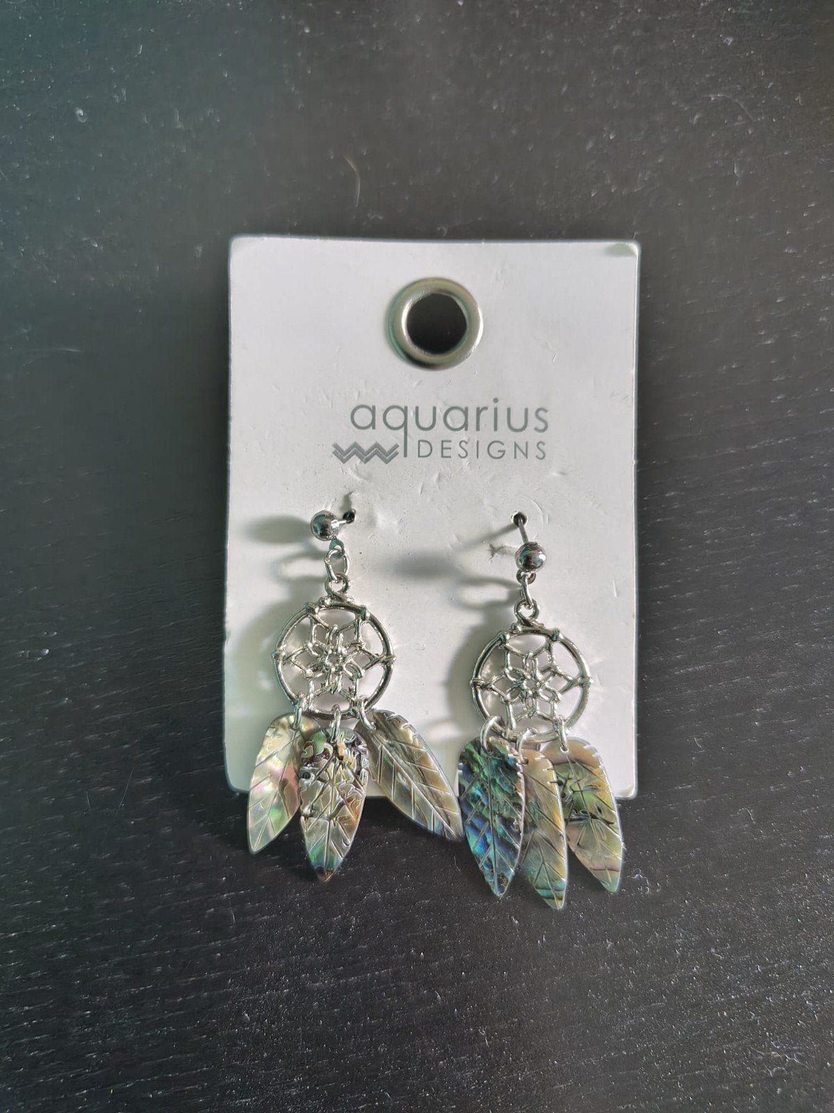 Dromenvanger oorbellen - Aquarius Designs, Nieuw, Ophalen of Verzenden, Knopjes of Stekers, Zilver