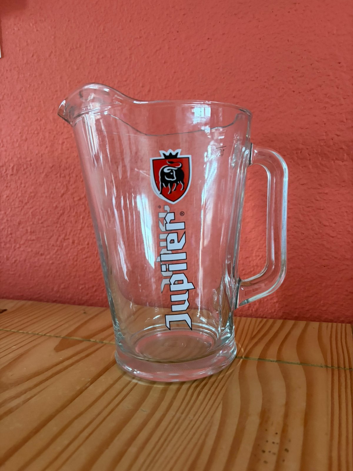 Jupiler Bierkan - Glazen Bierpul 1,5 liter, Verzamelen, Ophalen of Verzenden, Nieuw, Pul(len), Jupiler
