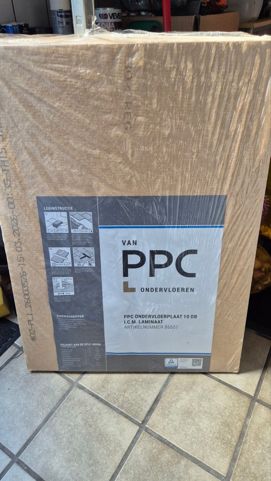 PPC Ondervloerplaten Laminaat 10mm - bijna 2 volle pakken, Ophalen, 30 cm of meer, 50 tot 150 cm, Nieuw