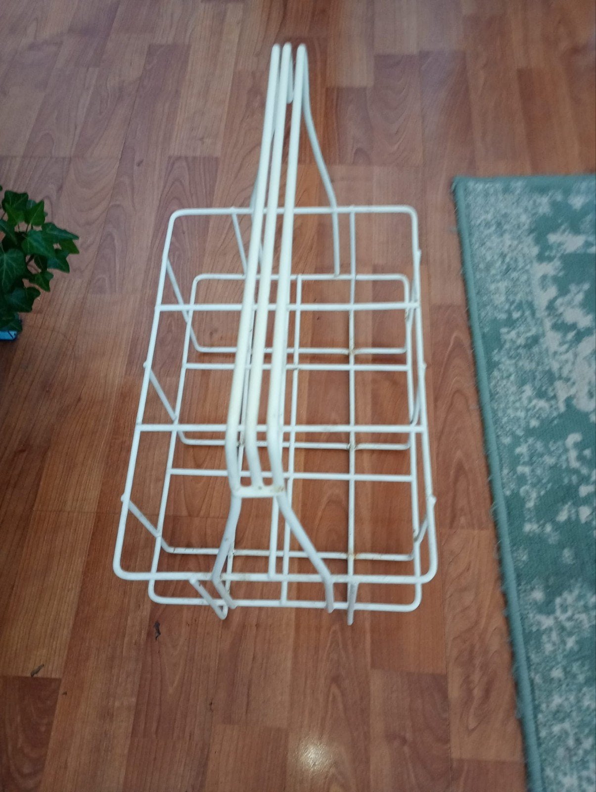Vintage Flessenrek - Wit Metaal, Vintage, Gebruikt, Ophalen of Verzenden, Metaal