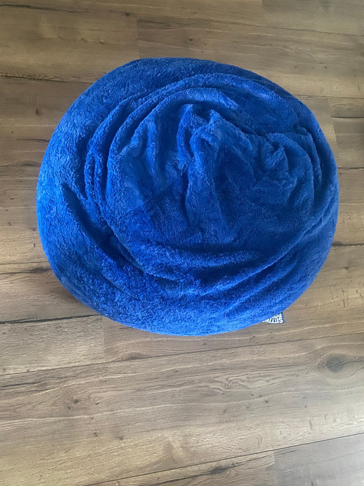 Zitzak Sitting Point Beanbag Fluffy XL - Blauw, Huis en Inrichting, Zitzakken, Ophalen, Zo goed als nieuw, Blauw, Zitzak