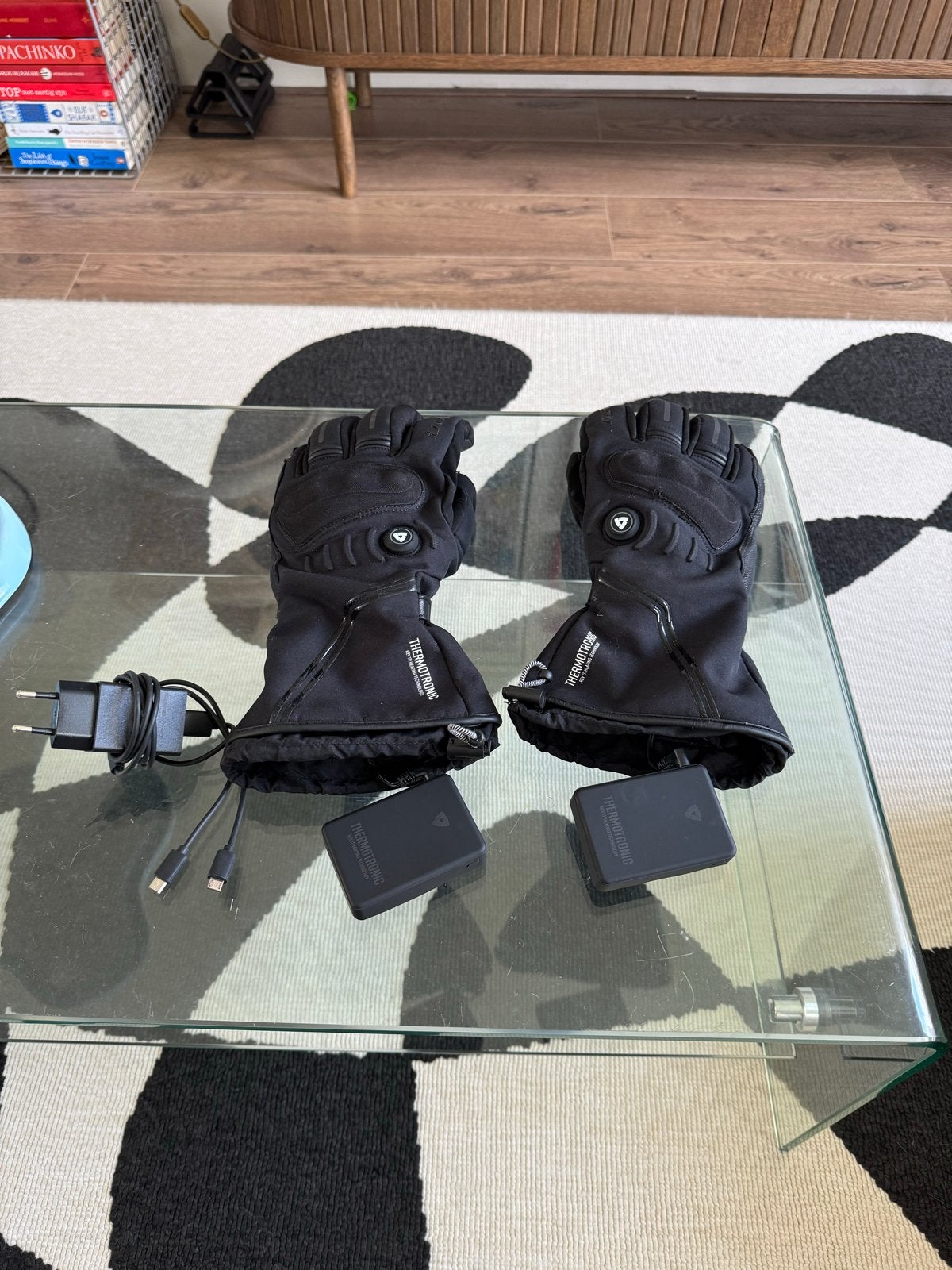 Rev'it Thermotronic verwarmde handschoenen met dubbele lader, Ophalen, Tweedehands, Heren, Handschoenen