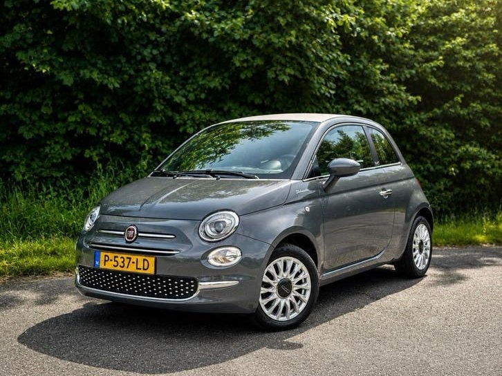 Fiat 500C 1.0 Dolcevita 70pk Hybrid |1e eigenaar|Cruise|BTW, 40 €/maand, Cabriolet, 4 stoelen, Leder en Stof