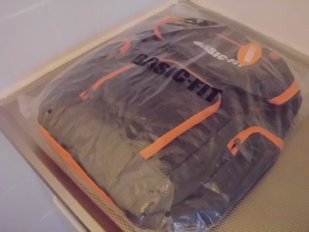 Nieuw, grote rugtas van basic fit in dichte verpakking grijs, Ophalen, Zo goed als nieuw, Overige merken, 45 tot 60 cm