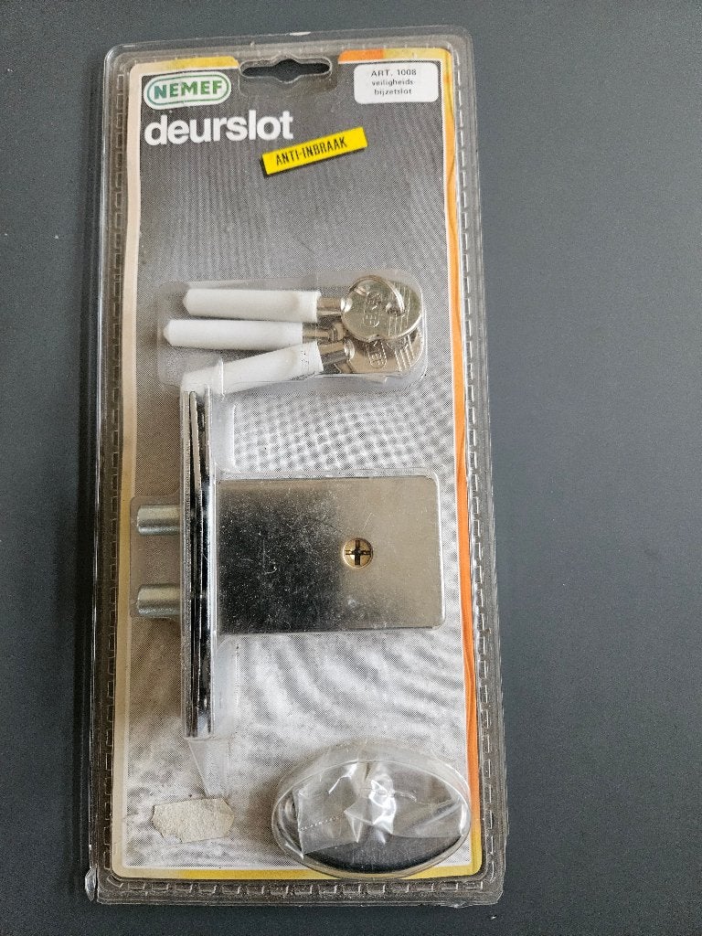 deurslot (veiligheids bijzetslot), Ophalen of Verzenden, Nieuw, Rvs, Slot