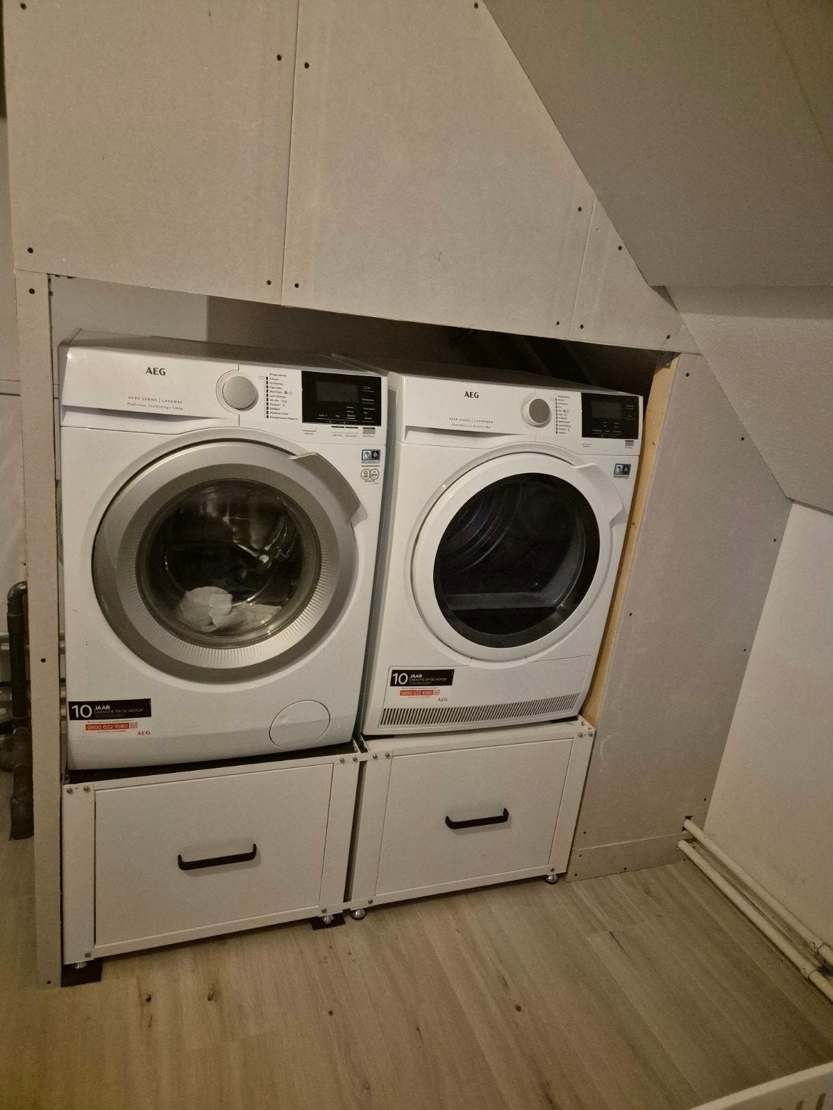 Bodo Wasmachine Verhoger - Dubbel - Kast - Ombouw met Lades, Ophalen, 10 kg of meer, Overige typen, Zo goed als nieuw