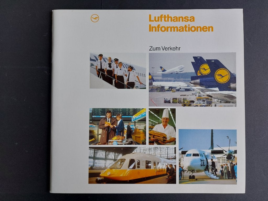 Boekje Lufthansa Informationen Zum Verkehr uit 1990 (LU61), Ophalen of Verzenden, Gebruikt, Boek of Tijdschrift