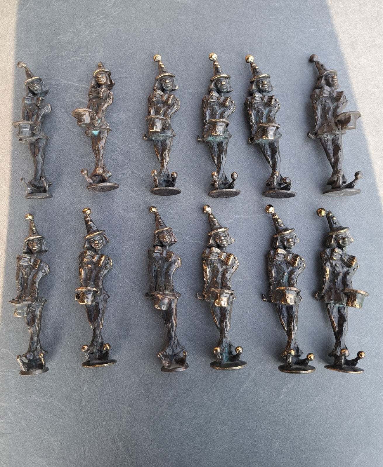 clinic clown brons / set van 12 stuks, Ophalen of Verzenden, Nieuw, Overige typen