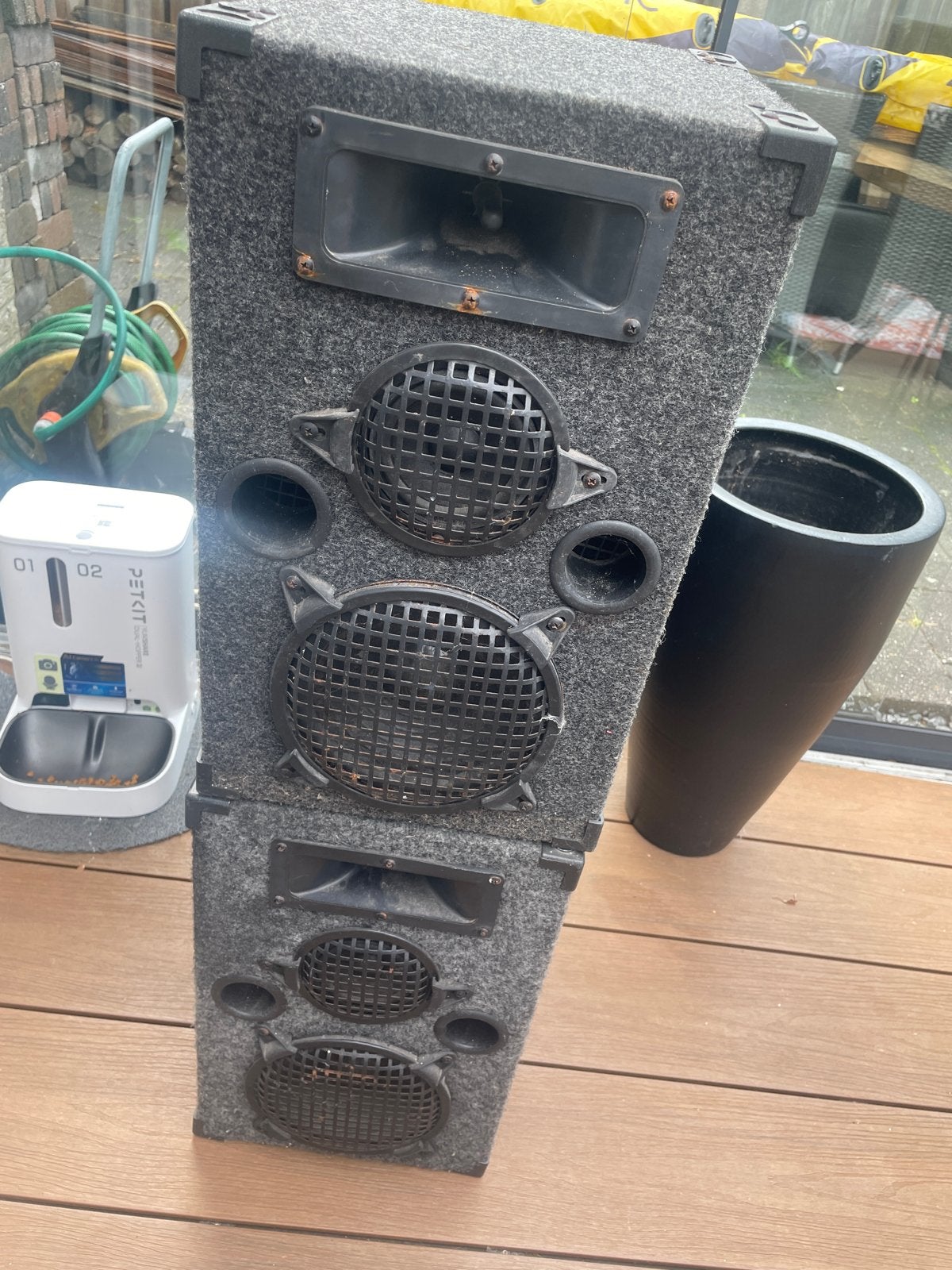 2 speakers - moeten nagekeken worden, Overige merken, Vloerstaande luidspreker, Ophalen of Verzenden, Niet werkend