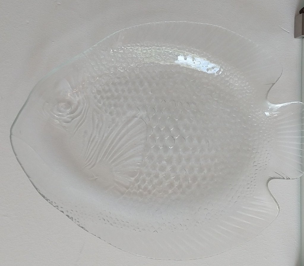grote glazen vis schaal Arcoroc France, volgnr 22, Ophalen of Verzenden, Zo goed als nieuw
