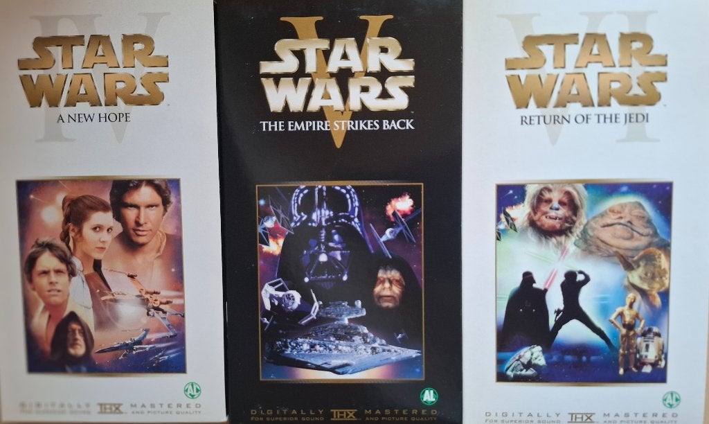 Star Wars Trilogy - 3xVHS Luxe Box - Lucas Ent., Cd's en Dvd's, Engels, Alle leeftijden, Science Fiction en Fantasy, Boxset