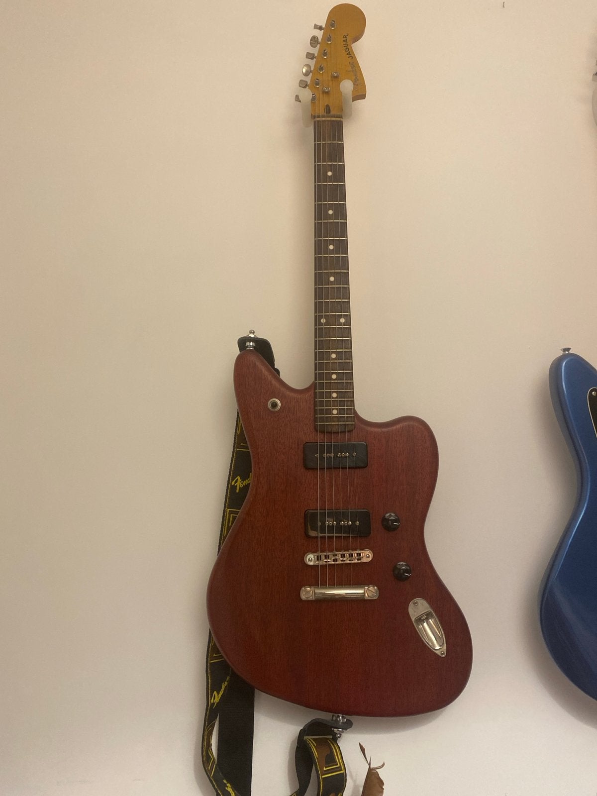 Fender Jaguar gitaar - Zo goed als nieuw, Ophalen, Zo goed als nieuw, Solid body, Fender