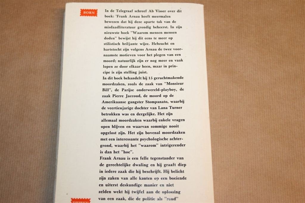 Waarom Mensen Mensen Doden — 15 Moordzaken 1965, Ophalen of Verzenden, Gelezen, Nederland