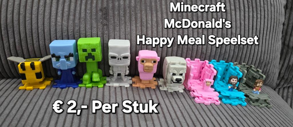 Minecraft McDonald's Happy Meal Speelset - Per Stuk, Ophalen of Verzenden, Nieuw, Jongen of Meisje