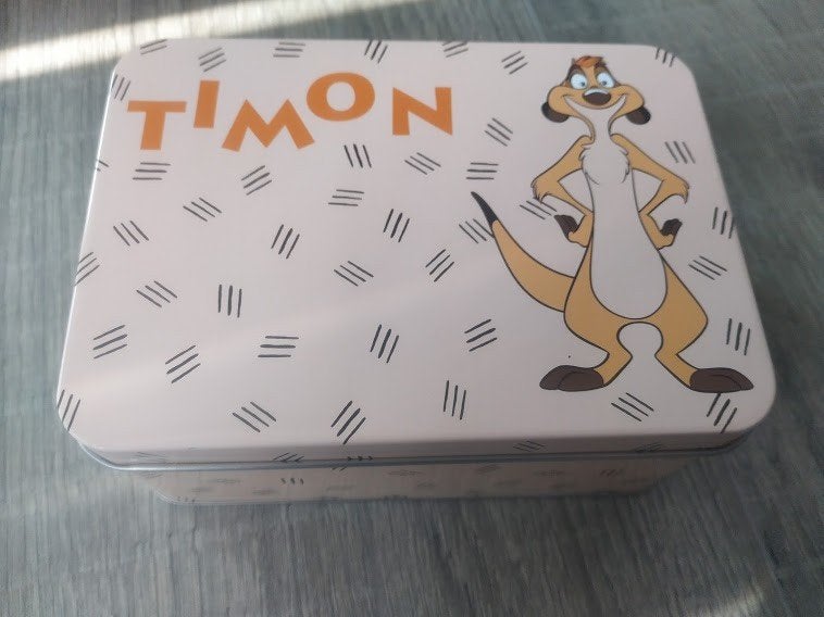 Leuke opbergdoosje van Timon ( The Lion King ), Verzamelen, Ophalen of Verzenden, Zo goed als nieuw, Overige, Overige merken
