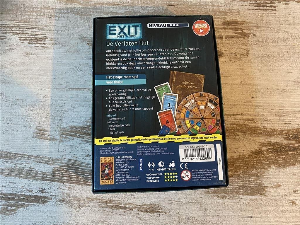 Exit het spel de verlaten hut 999 games [s21], Verzenden, Zo goed als nieuw