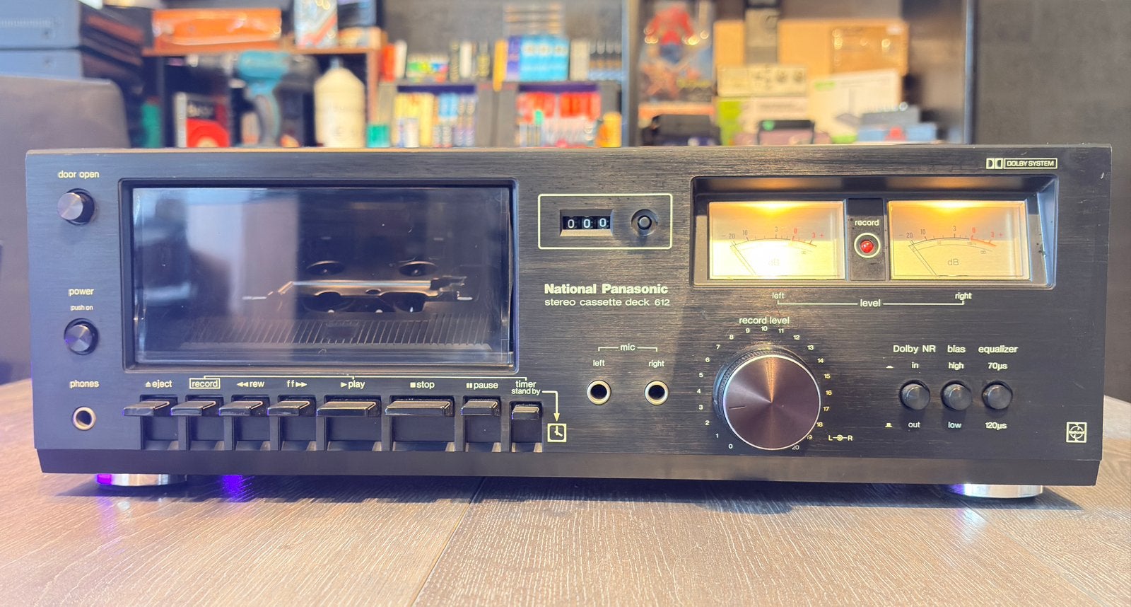 National Panasonic 612 | volledig gereviseerd | GARANTIE, Overige merken, Tape counter, Enkel, Ophalen of Verzenden