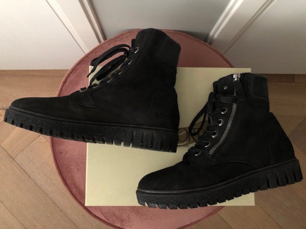 dl sport suede outdoor hiking boots enkellaars | 38, Kleding | Dames, Verzenden, Zwart, Lage of Enkellaarzen, Zo goed als nieuw