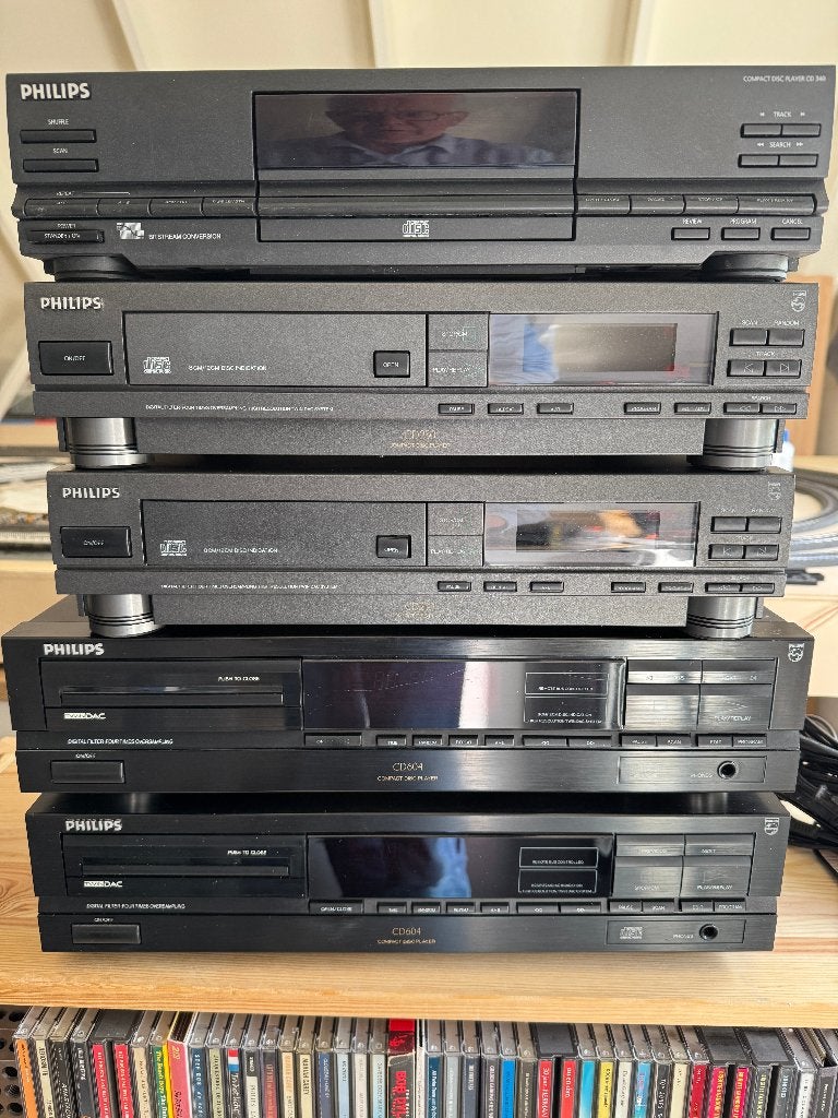 5 stuks werkende Philips CD-Spelers met CDM4/19 swing-arm, Ophalen, Gebruikt, Philips