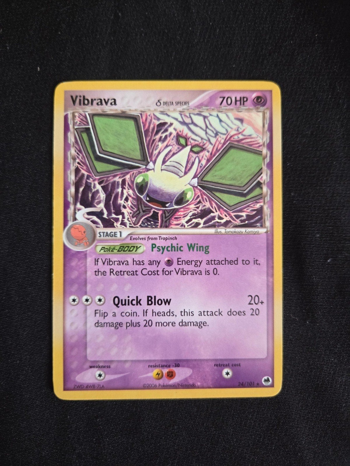 Vibrava - (Delta Species) Rare EX Dragon Frontiers 24/101 LP, Ophalen of Verzenden, Gebruikt