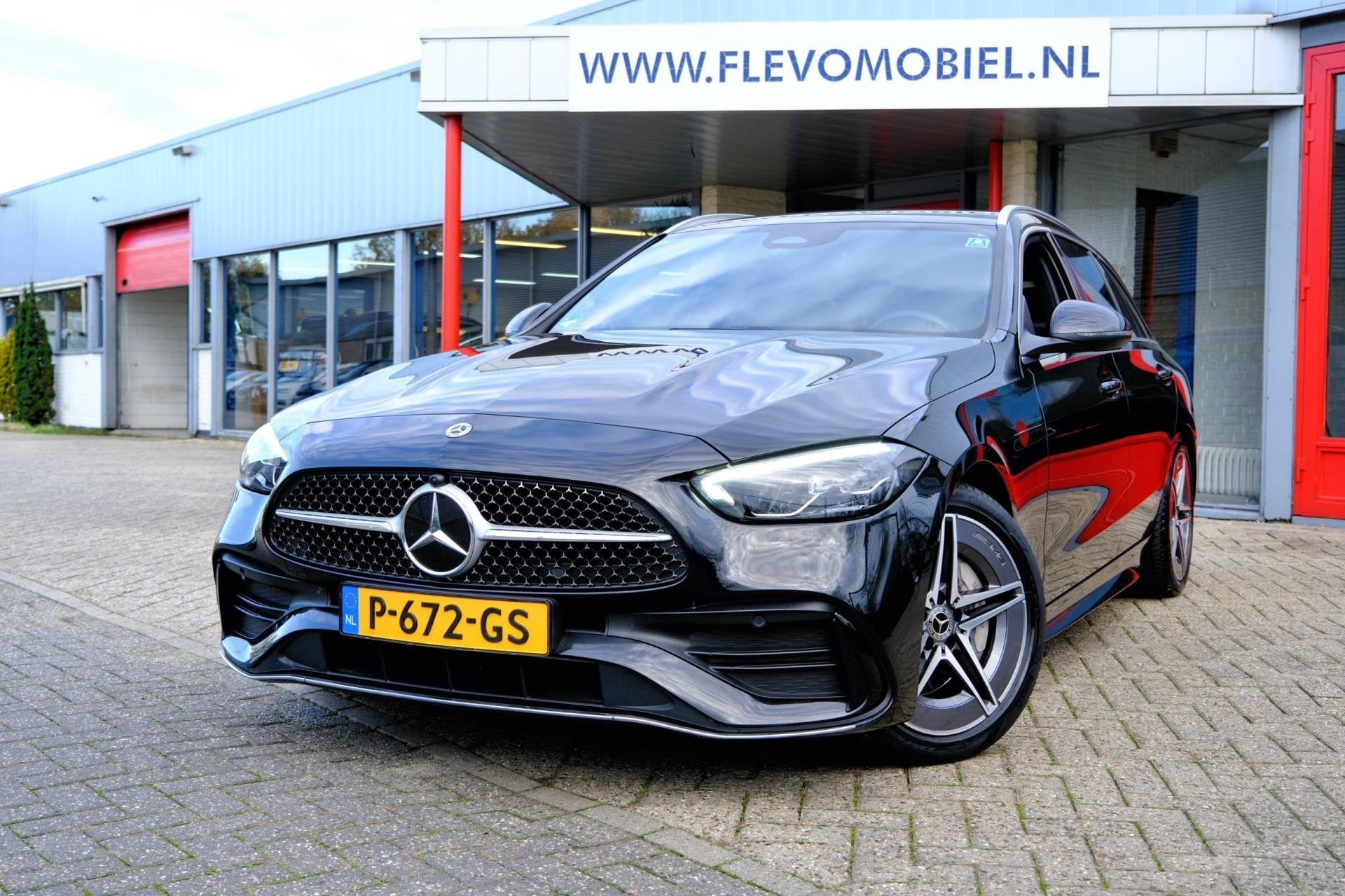 Mercedes-Benz C-klasse Estate 180 AMG Line Aut. Navi|Leder-A, Auto's, Automaat, Achterwielaandrijving, Euro 6, 4 cilinders