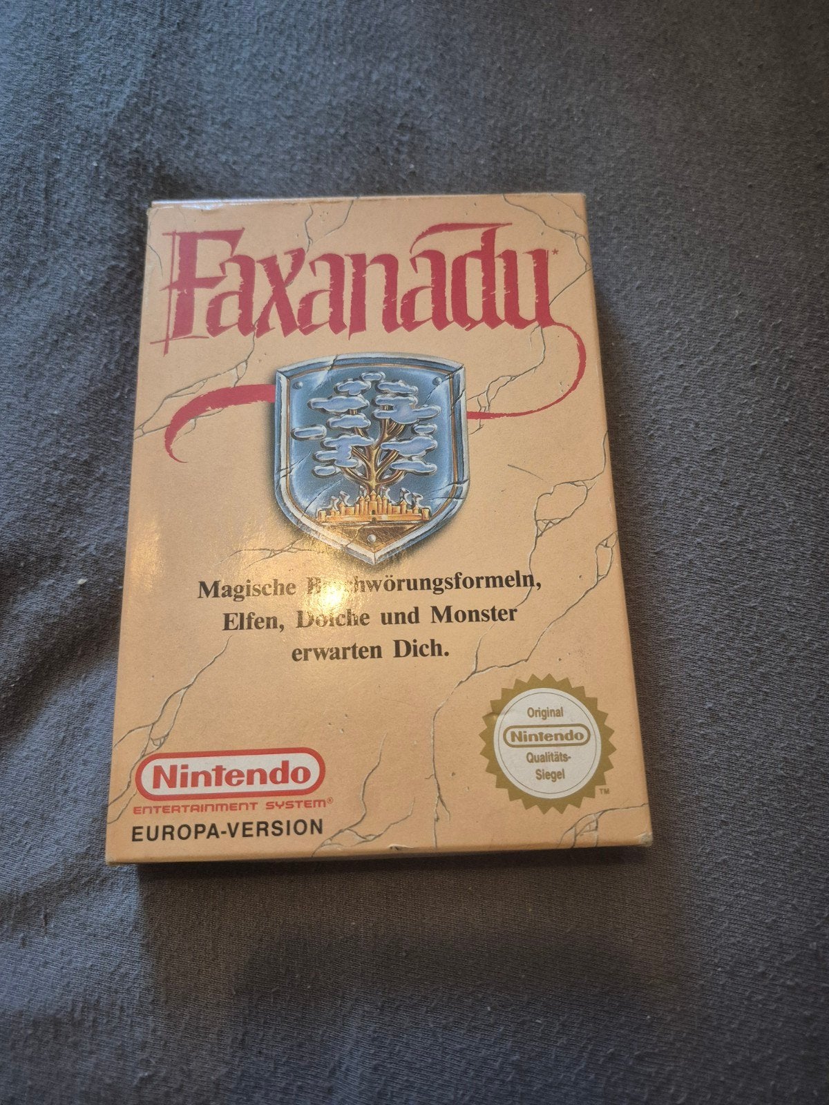 Faxanadu NES - Compleet met doos en handleiding, Spelcomputers en Games, Gebruikt, 1 speler, Ophalen of Verzenden, Role Playing Game (Rpg)