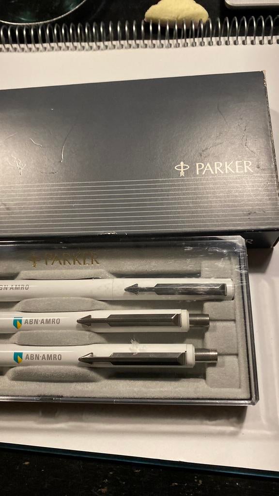 Verzameling Parker driedelige pennenset, Verzamelen, Pennenverzamelingen, Ophalen of Verzenden, Vulpen, Parker