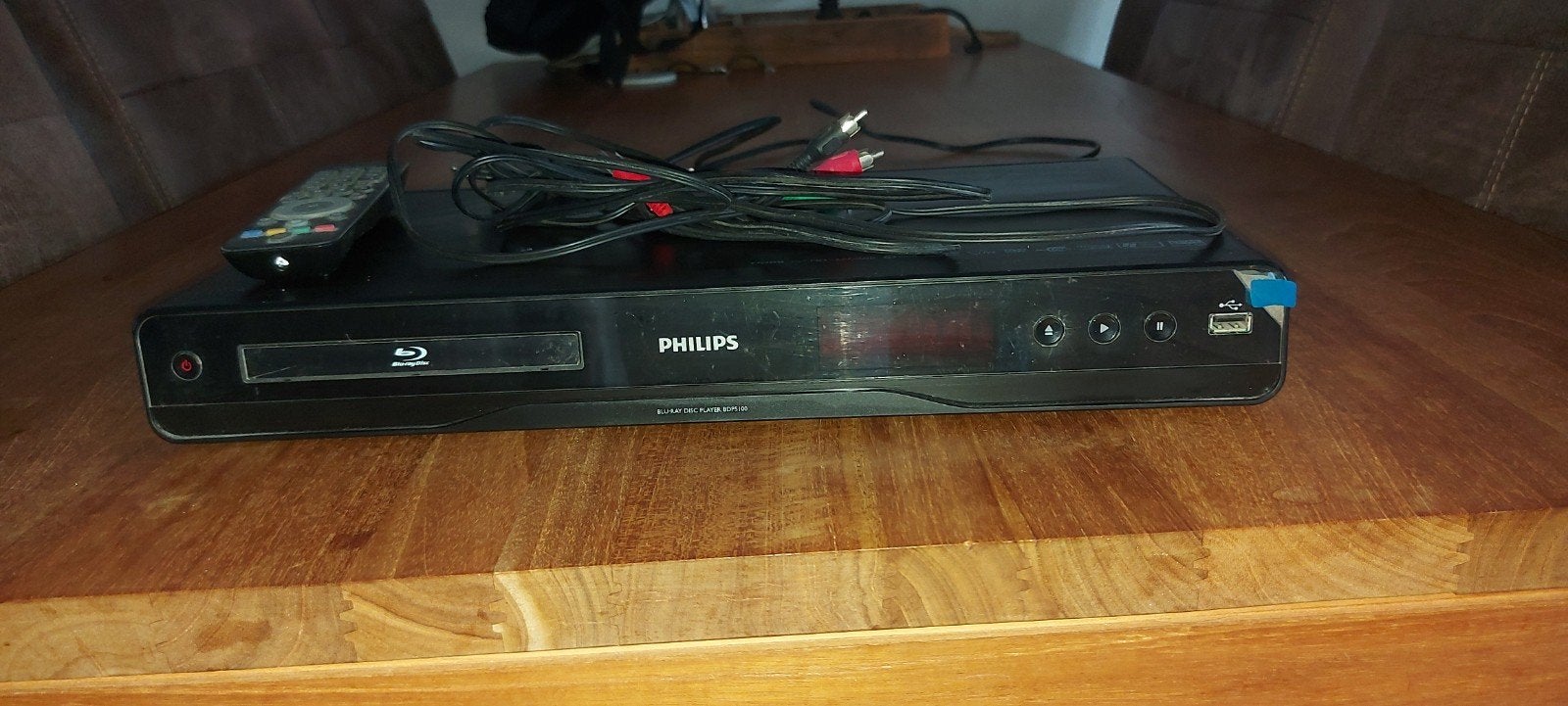 Philips Blu-ray Disc Speler met afstandsbediening en kabels, Ophalen of Verzenden, Gebruikt, Philips