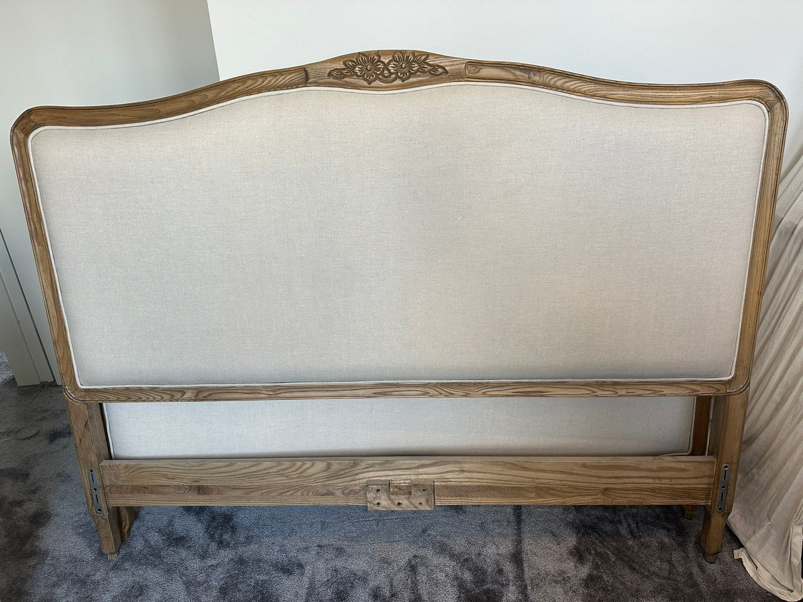 Gestoffeerd bed (UK King Size) 150 x 200 CM, Ophalen, Tweepersoons, 140 cm, Zo goed als nieuw