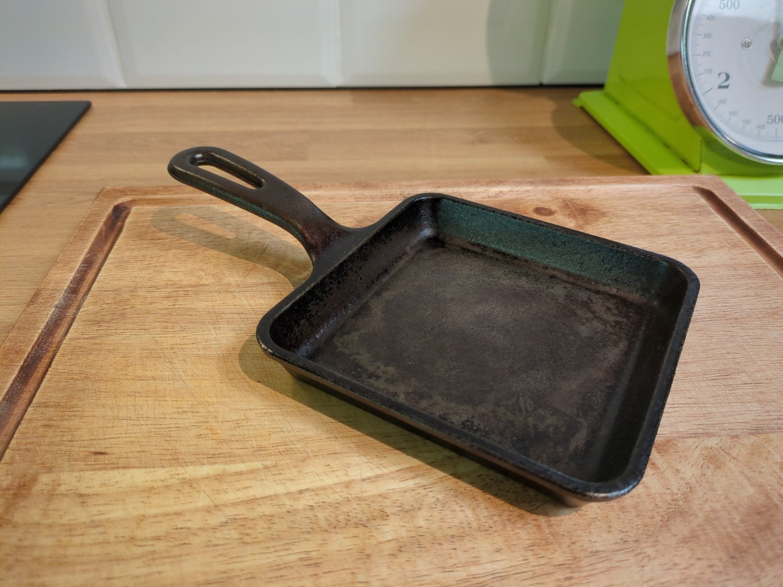 Lodge Skillet 14cm, Koekenpan, Gebruikt, Gietijzer, Ophalen of Verzenden