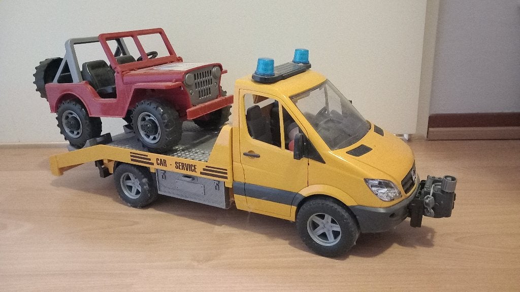Bruder Takelwagen, Kinderen en Baby's, Speelgoed | Speelgoedvoertuigen, Ophalen, Gebruikt