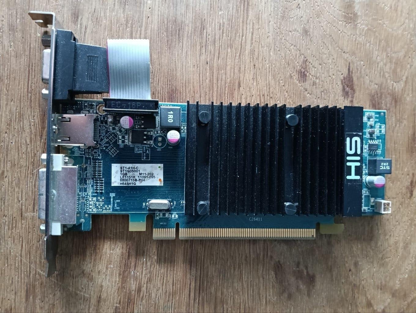 HIS ATI HD6450 videokaart met 1GB videogeheugen, Computers en Software, Videokaarten, Gebruikt, AMD, GDDR3, HDMI
