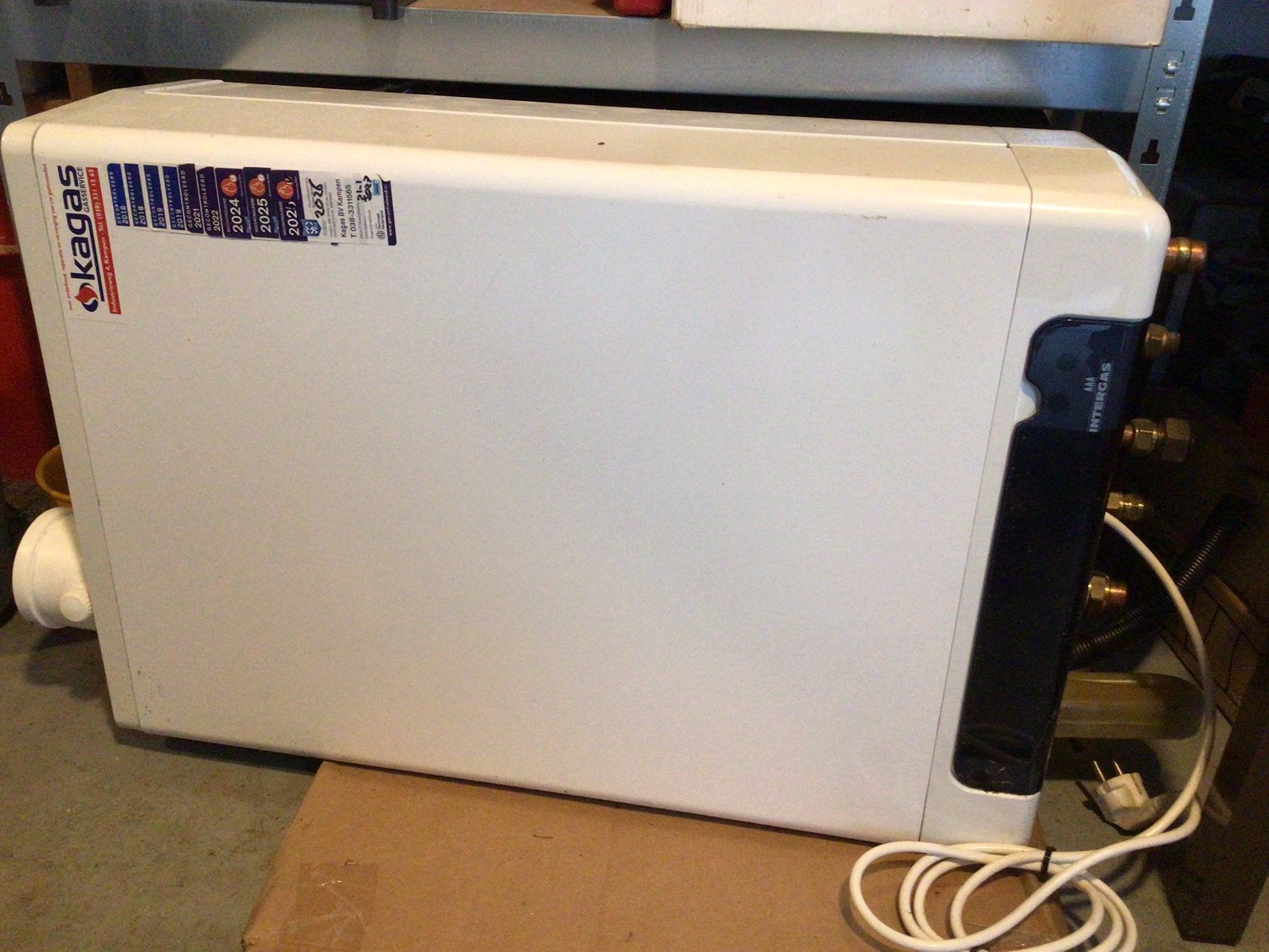 Intergas HRE combiketel 28/24, Ophalen, 30 tot 80 cm, Gebruikt, Hoog rendement (Hr)