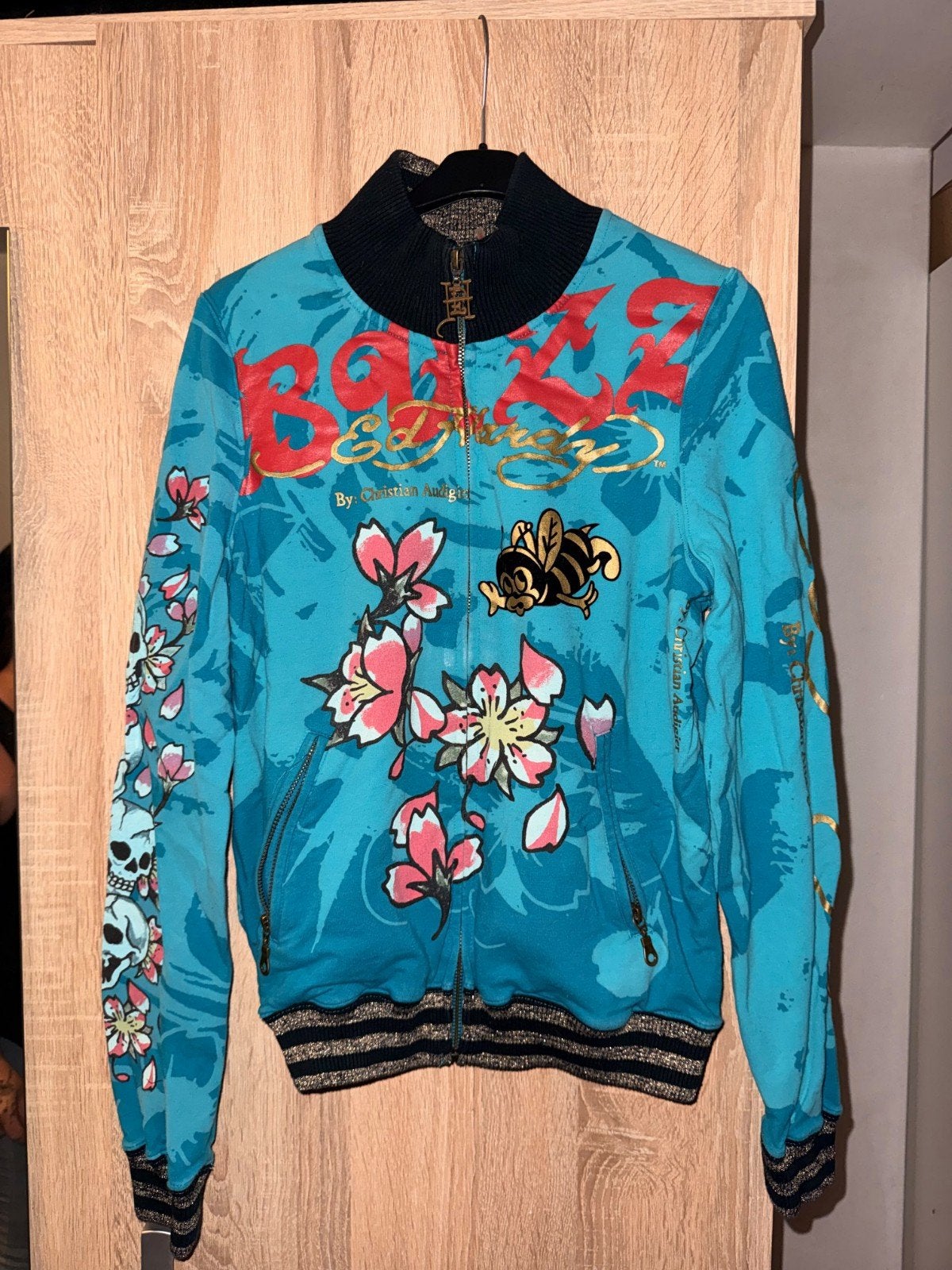 Ed Hardy Vest Maat M - Uniek Design, Meerkleurig, Ed Hardy, Gedragen, Ophalen