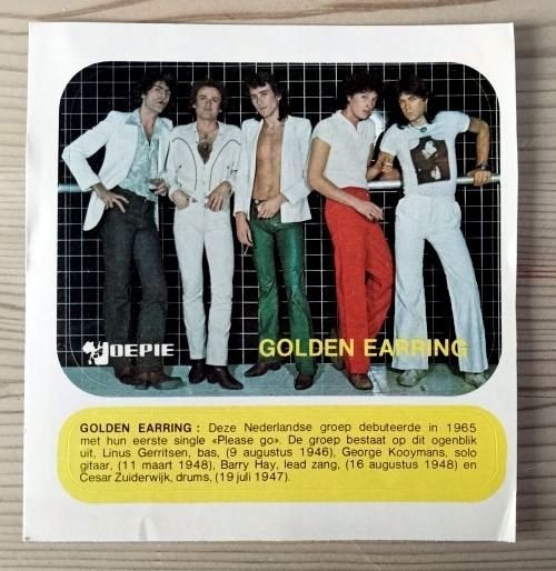 Golden Earring: 5 stickers., Ophalen of Verzenden, Gebruikt