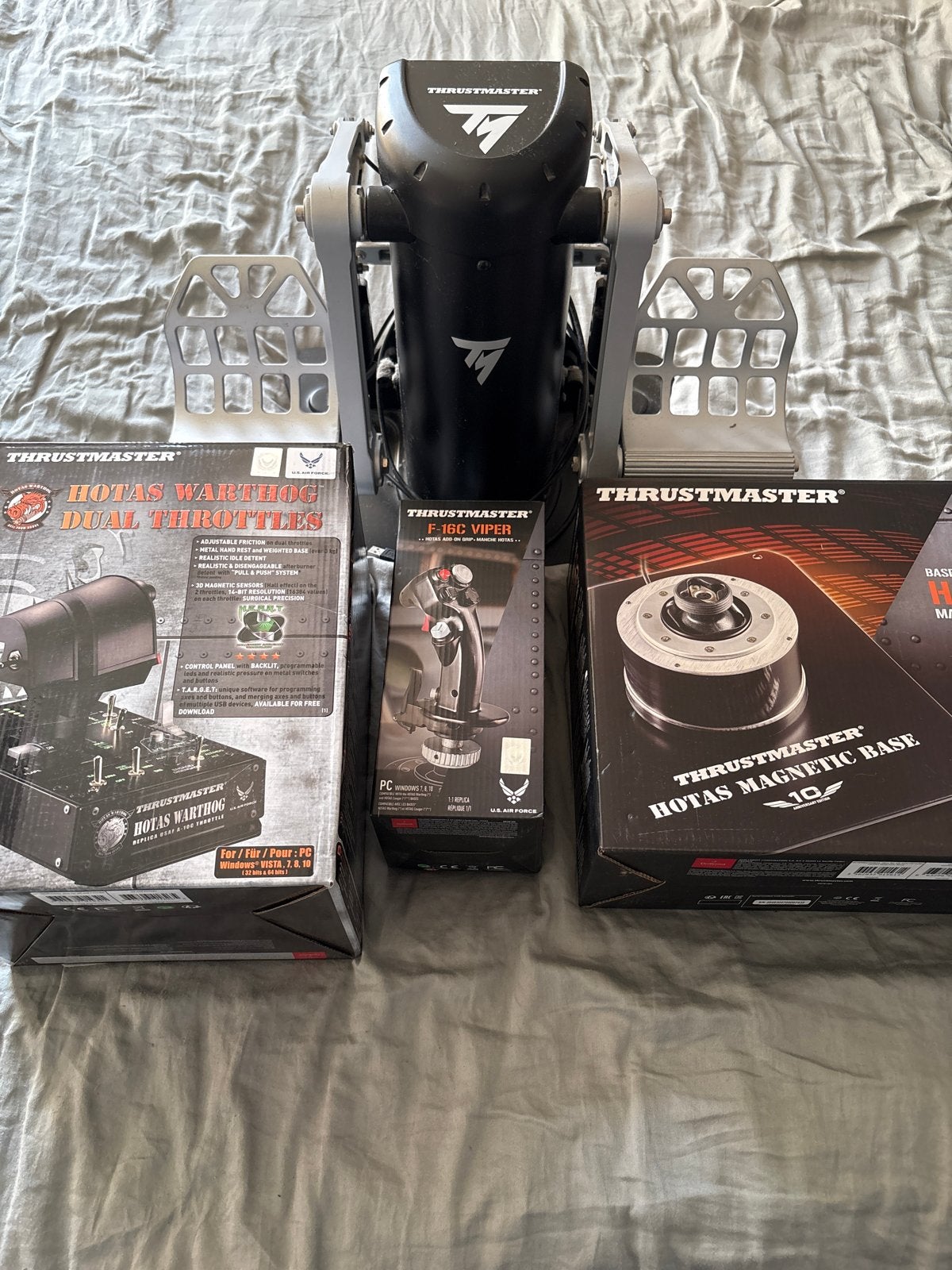 Thrustmaster HOTAS Warthog, F-16C Viper, Magnetic Base & Ped, Online, 1 speler, Ophalen of Verzenden, Zo goed als nieuw