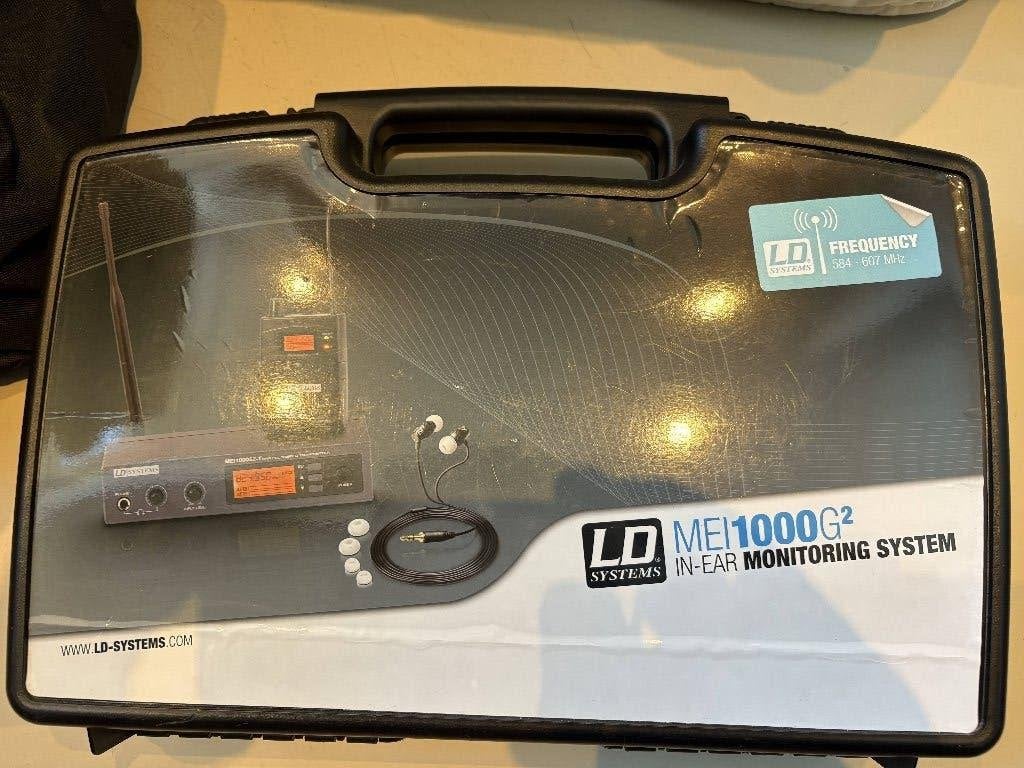 LD Systems MEI 1000 G2 Wireless In-Ear System (584-607 MHz), Ophalen, Zo goed als nieuw, Audio
