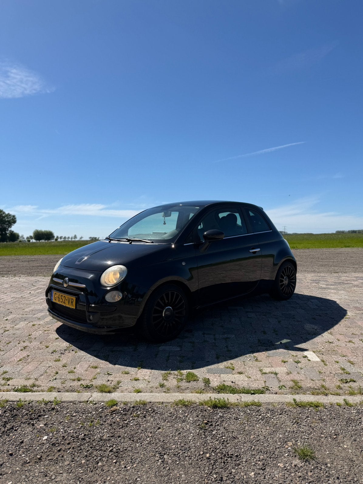 Fiat 500 || NIEUWE APK!!, Auto's, Fiat, 840 kg, Zwart, Particulier, Geïmporteerd