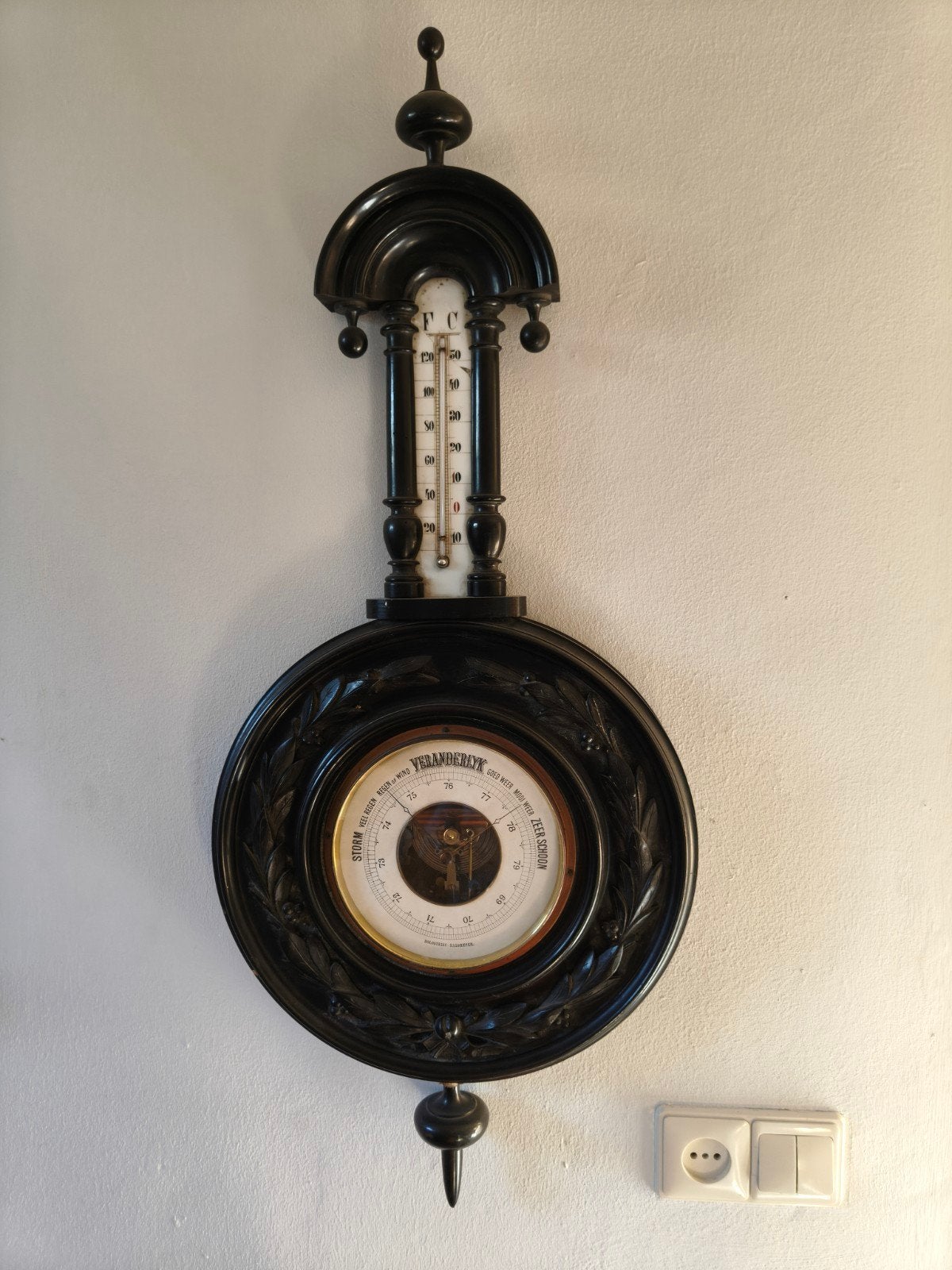 Vintage Barometer/Thermometer, Ophalen