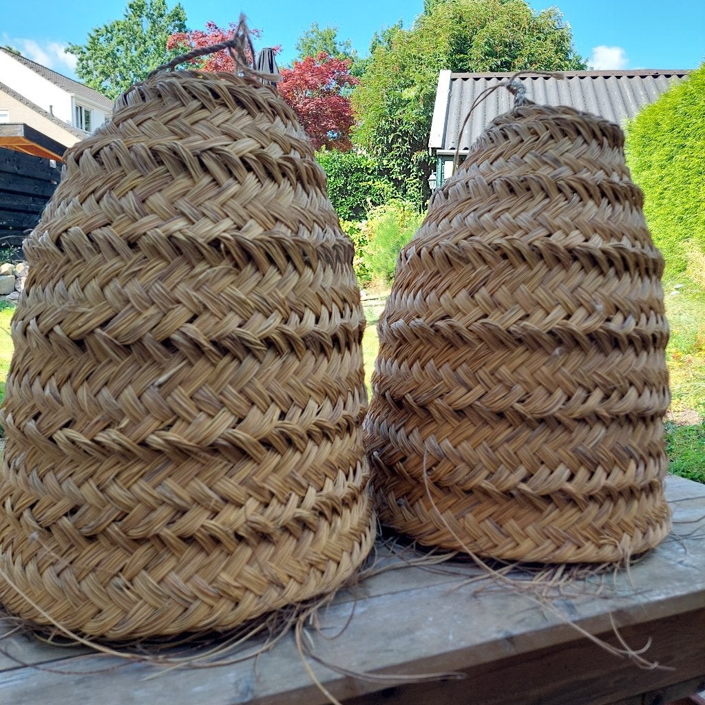 Rotan lampenkappen, Gebruikt, Bruin, Natuurlijk materiaal, 40 cm
