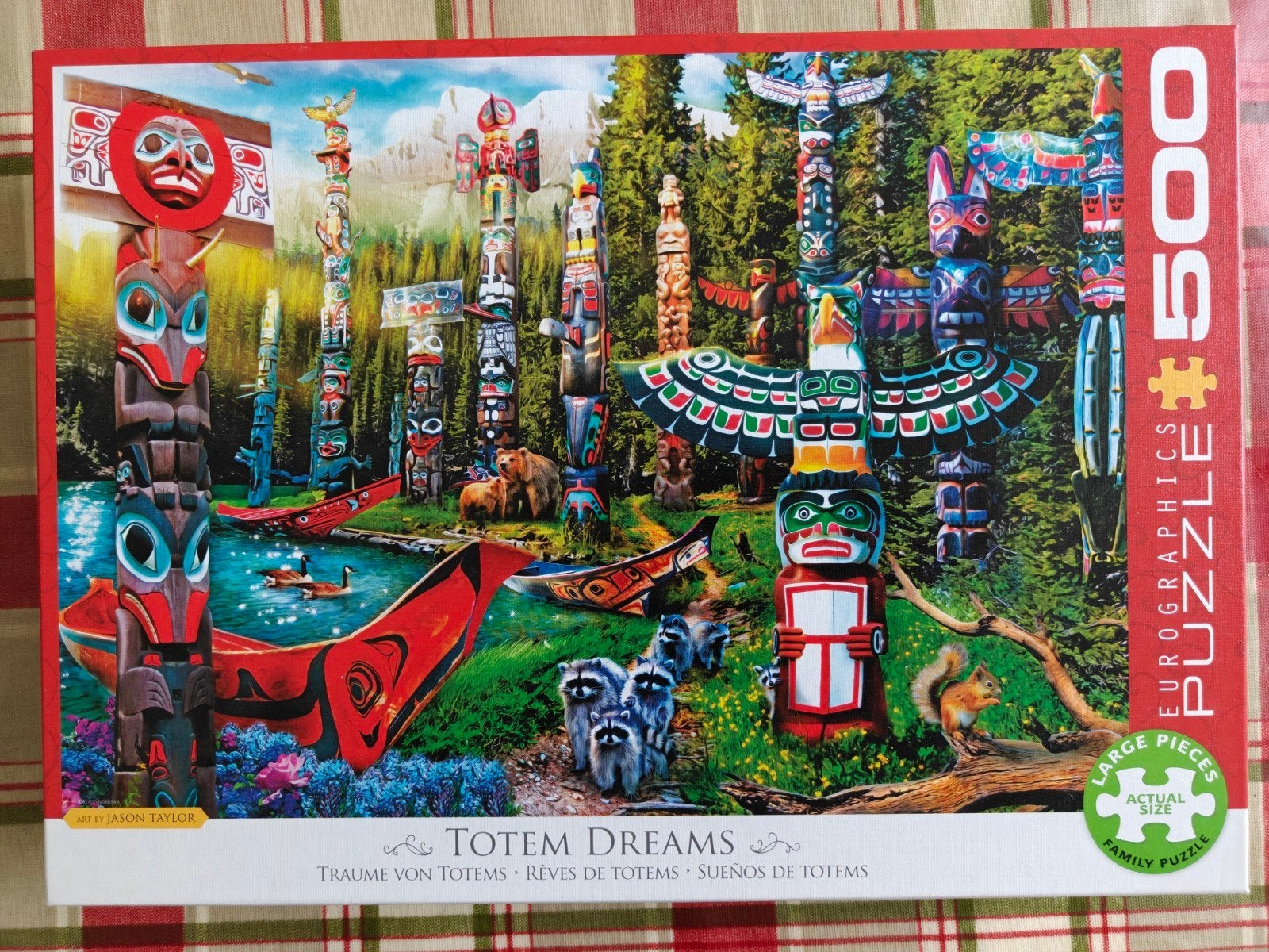 Eurographics Puzzel 500 Stukjes - Totem Dreams, Ophalen of Verzenden, 500 t/m 1500 stukjes, Zo goed als nieuw, Legpuzzel