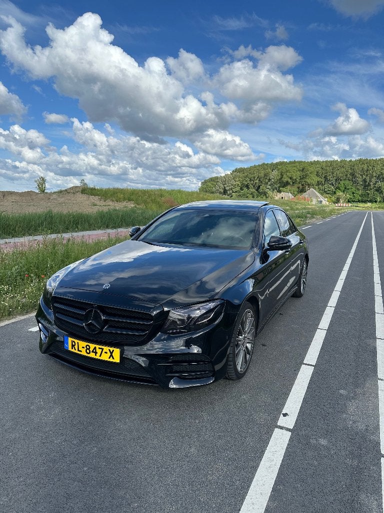 Mercedes-Benz E-Klasse E200 |2E EIG|NAP|BURMESTER|PANO|360, Auto's, Achterwielaandrijving, 4 cilinders, 1505 kg, Zwart