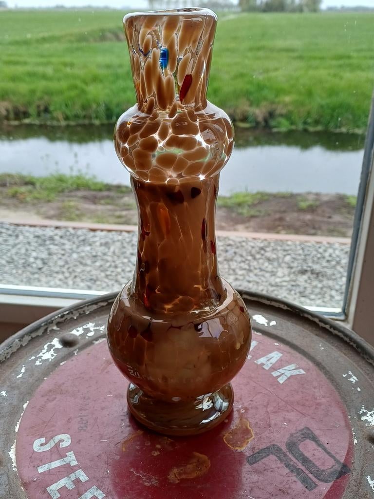 Bernhard Heesen De Oude Horn 77 gesigneerde glasvaas, Ophalen of Verzenden